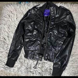 Miley Cyrus leather jacket